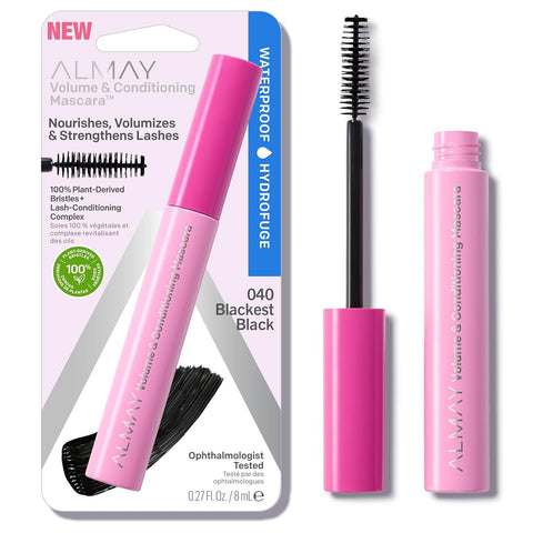 ALMAY - Volume & Conditioning Mascara Blackest Black Waterproof - 0.27 fl. oz. (8 ml)