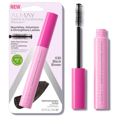 ALMAY - Volume & Conditioning Mascara Black Brown - 0.24 fl. oz. (7 ml)