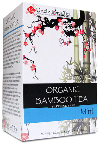 UNCLE LEE'S TEA - Organic Bamboo Tea Mint Flavor