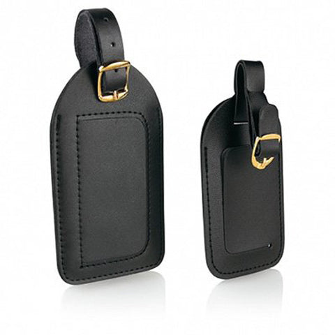 TRAVEL SMART - Deluxe Vinyl Luggage Tag Black