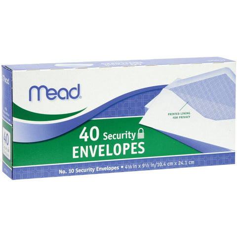 MEAD - #10 Security Envelopes 4 1/8 in. x 9 1/2 in.