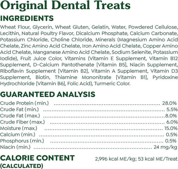 GREENIES - Original Teenie Dental Dog Treats- 96 Count