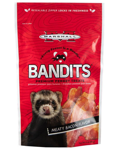 MARSHALL - Bandits Premium Meaty Bacon Flavor Ferret Treats - 3 oz. (85 g)