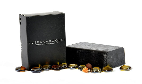 EVER BAMBOO - Charcoal HEI Face and Body Bar Soap - 7.1 oz. (200 g)