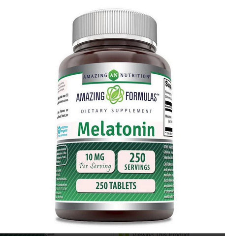 AMAZING NUTRITION - Amazing Formulas Melatonin 10 mg - 250 Tablets