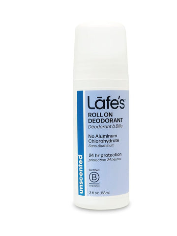 LAFES - Deodorant Roll-On Unscented - 3 fl oz (88 ml)