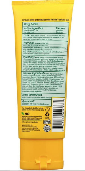 ALBA BOTANICA - Baby Mineral Sunscreen Broad Spectrum spf 45 - 3 oz (85 g)