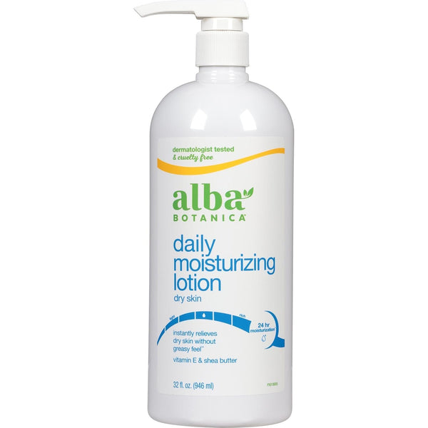 ALBA BOTANICA - Daily Moisturizing Body Lotion, Dry Skin  - 32 fl. oz. (946 ml)
