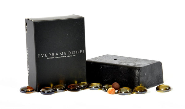 EVER BAMBOO - Charcoal HEI Face and Body Bar Soap - 7.1 oz. (200 g)