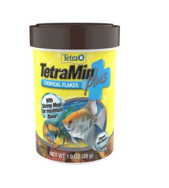 TETRA - TetraMin Plus Tropical Flakes Fish Food - 1 oz (28 g)