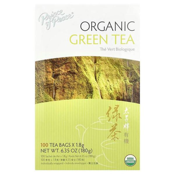 PRINCE OF PEACE - Organic Green Tea - 100 Bags