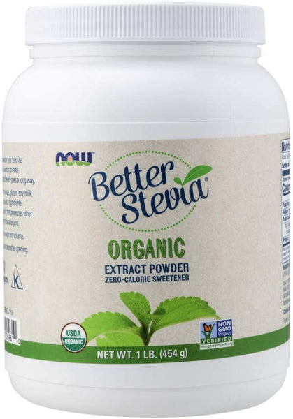 NOW - BetterStevia Organic Extract Powder - 1 lb. (453.6 g)