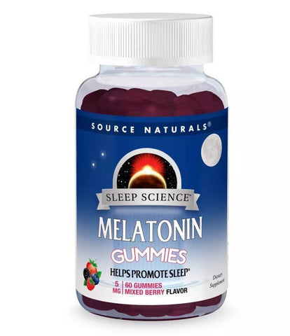SOURCE NATURALS - Sleep Science Melatonin 5 mg Mixed Berry - 60 Gummies