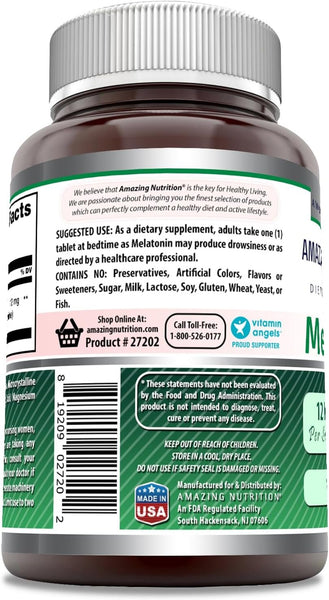 AMAZING NUTRITION - Amazing Formulas Melatonin 12 mg - 180 tablets