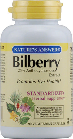 Natures Answer Bilberry Standardized