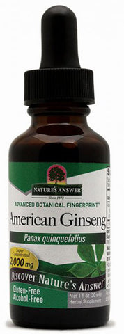 Natures Answer American Ginseng Alcohol Free
