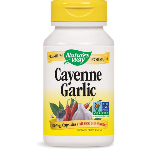 NATURES WAY - Cayenne Garlic 40,000 HU Potency