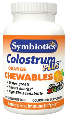 Symbiotics Colostrum Chewables  Orange Cream