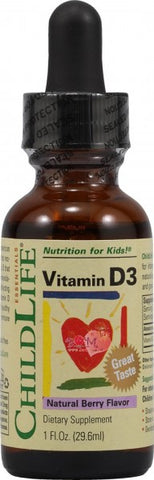 CHILD LIFE ESSENTIALS - Vitamin D3 Mixed Berry - 1 fl. oz. (29.6 ml)