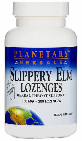 Planetary Herbals Slippery Elm Lozenges Strawberry