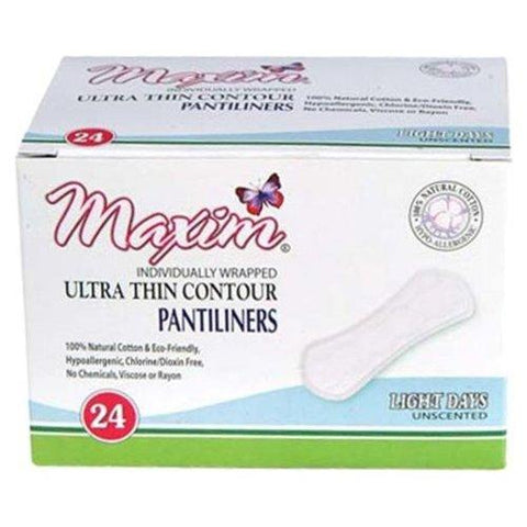 Maxim Hygiene Products Natural Cotton Ultra Thin Pantiliners Light Days