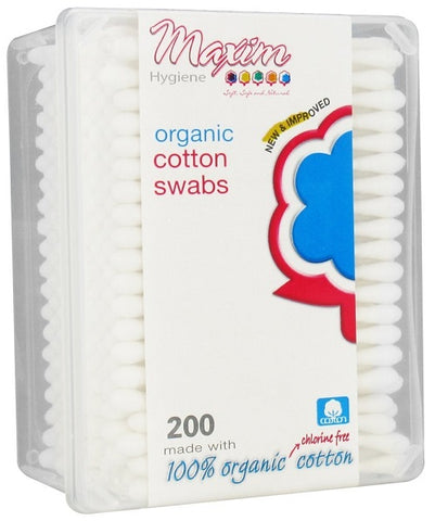 Maxim Hygiene Products Organic Cotton Swabs