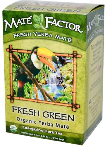 The Mate Factor Organic Fresh Green Yerba Mate Tea Bags