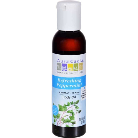 AURA CACIA - Refreshing Peppermint Aromatherapy Body Oil