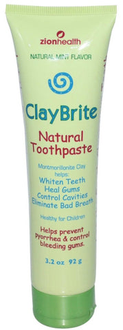 Zion Health ClayBrite Natural Toothpaste