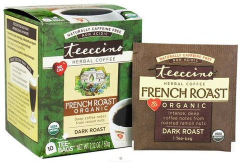 Teeccino French Roast Herbal Coffee Tee Bags