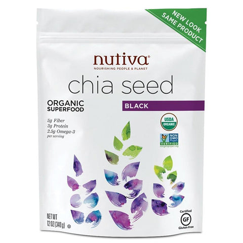 NUTIVA - Organic Chia Seed Black
