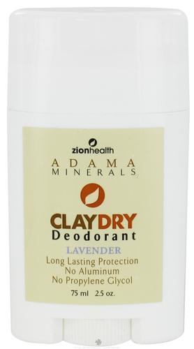 Zion Health Clay Dry Deodorant Lavender