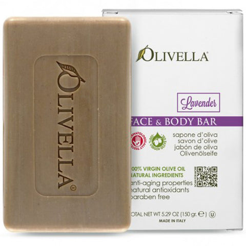 OLIVELLA - Face and Body Bar Soap Lavender