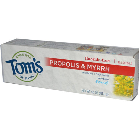 Toms Of Maine Antiplaque Toothpaste with Propolis & Myrrh Fennel