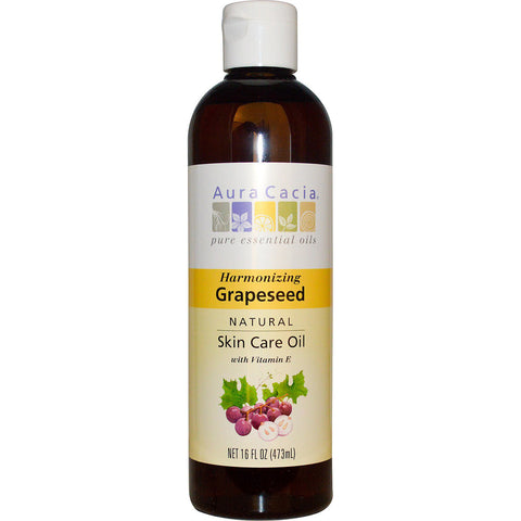 AURA CACIA - Natural Skin Care Oil, Harmonizing Grapeseed