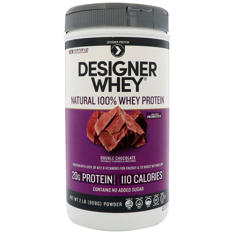 DESIGNER WHEY - 100% Premium Whey Protein Powder, Double Chocolate