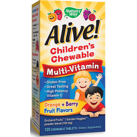 NATURES WAY - Alive Childrens Multi-Vitamin Natural Orange and Berry
