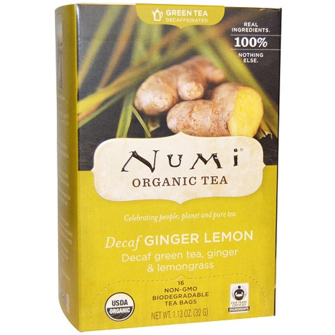 Numi Tea Decaf Ginger Lemon Green Tea