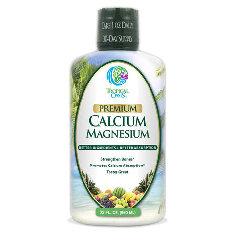 TROPICAL OASIS - Premium Liquid Calcium with Magnesium & Vitamin D