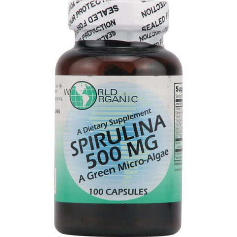 WORLD ORGANIC - Spirulina 500 mg