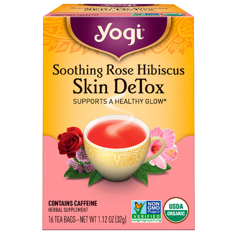 YOGI TEA - Soothing Rose Hibiscus Skin Detox Tea