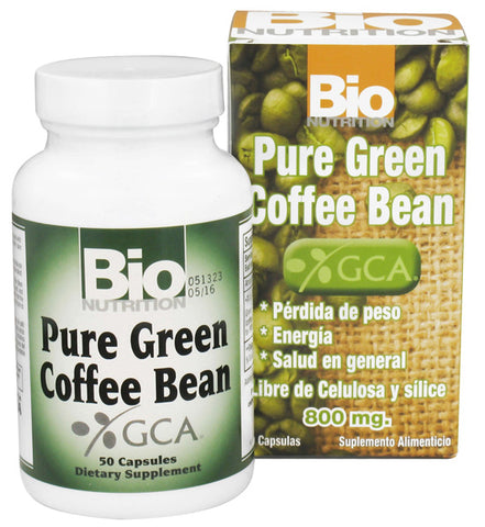 BIO NUTRITION - Pure Green Coffee Bean - 50 Capsules