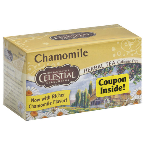 Celestial Seasonings Tea Caffeine Free Herbal Tea, Chamomile