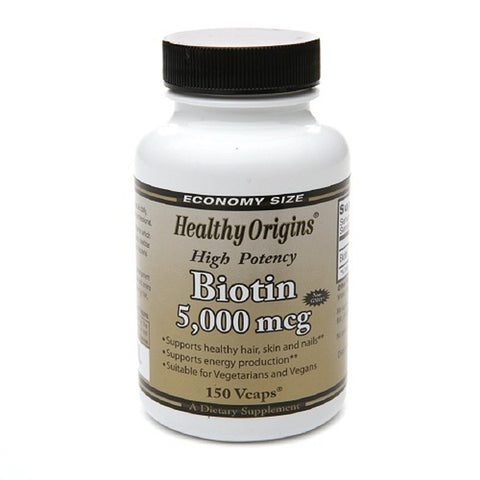 Healthy Origins -  Biotin 5, 000 Mcg, 150 Count