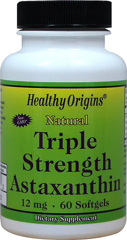 Healthy Origins -  Astaxanthin 12 mg Triple Strength