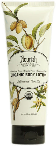 Nourish - Almond Vanilla Organic Body Lotion 8 Ounces