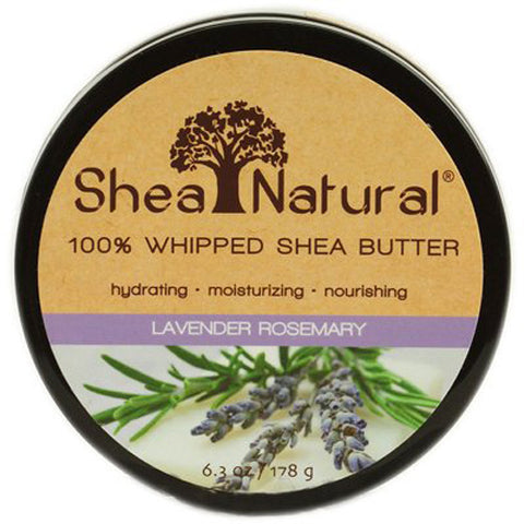 Shea Natural -  Whipped Shea Butter Lavender Rosemary -- 6.3 Oz