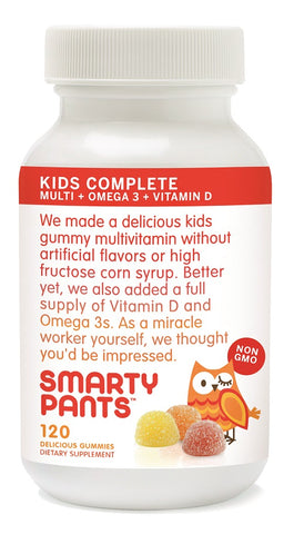 Smartypants -  Gummy Vitamins With Omega 3 Fish Oil And Vitamin D, 120 Count