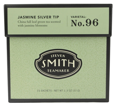 Smith Teamaker - Steven  - Full Leaf Green Tea Jasmine Silver Tip No. 96 - 15 Tea Bags