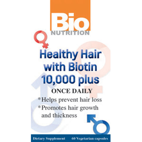Bio Nutrition - Healthy Hair with Biotin - 60 Vegetarian Capsules